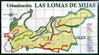 Las Lomas de Mijas Urbanisation map