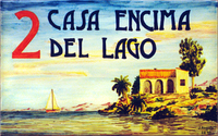 Casa Encima del Lago sign