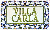 Villa Carla sign