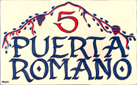 Puerta Romano sign