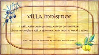 Villa Innisfree sign 